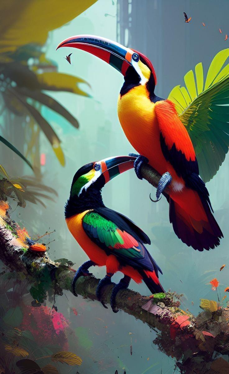 CANLIMarcel Sanat Elmas Mozaik Tablo & Diamond Painting TurkeyM20177015Şans Getiren Tukanlar 45x70cm Marcel Sanat Elmas Mozaik Tablo