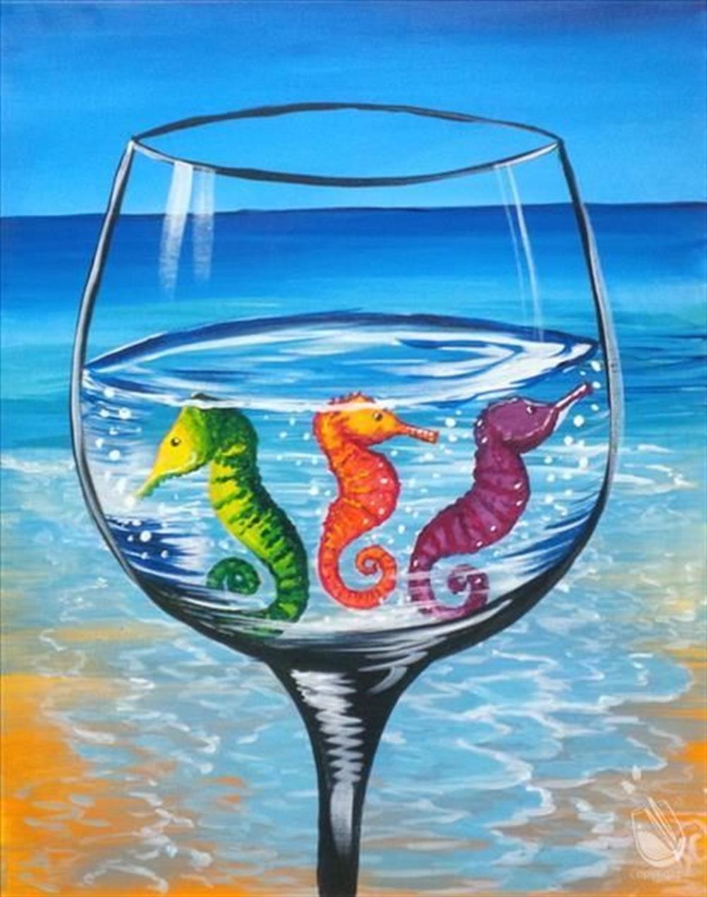 CANLIMarcel Sanat Elmas Mozaik Tablo & Diamond Painting TurkeyM20176677Deniz Atları-Marcel Sanat Elmas Mozaik Tablo 40x50cm