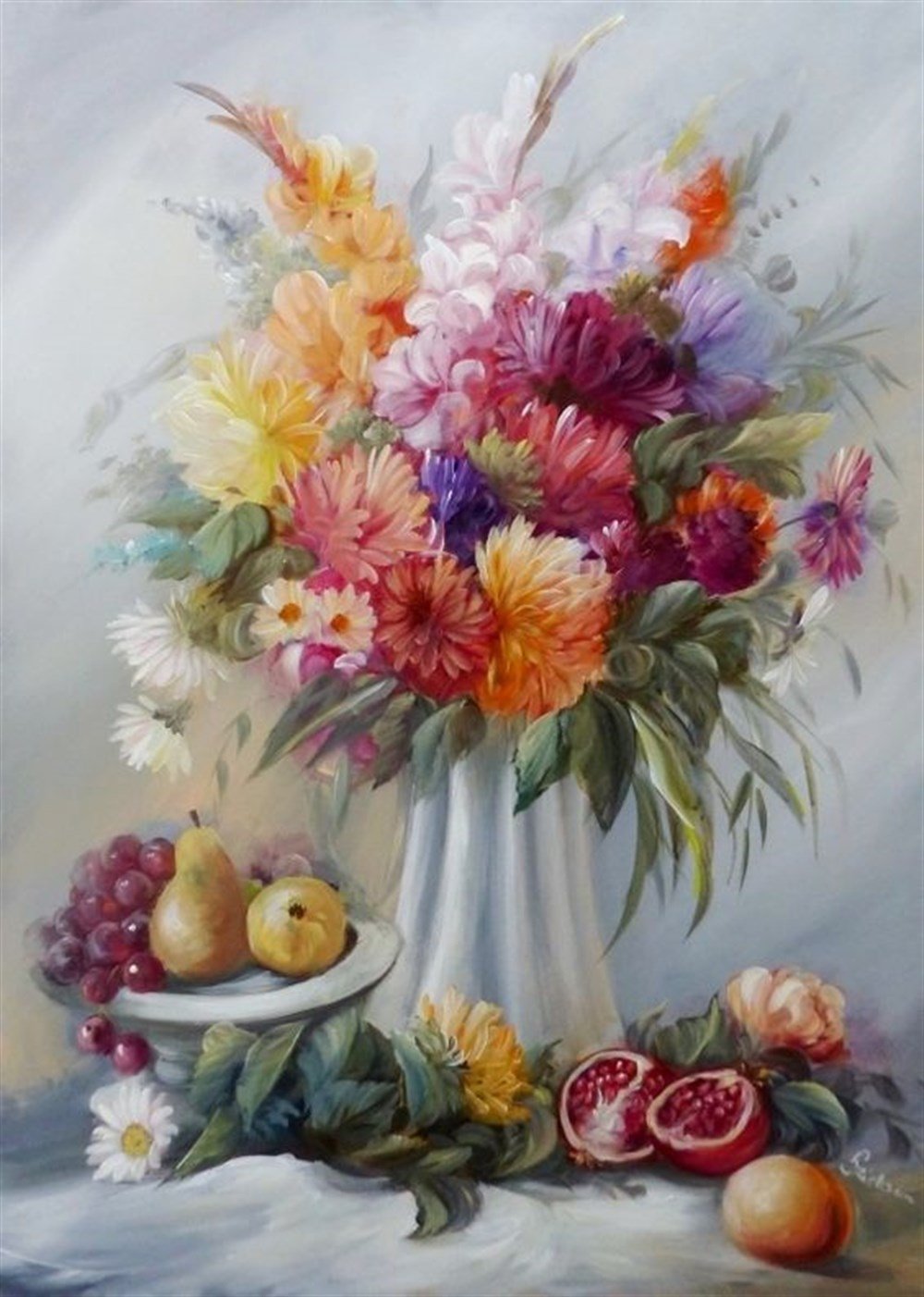 ÇİÇEK-AĞAÇMarcel Sanat Elmas Mozaik Tablo & Diamond Painting TurkeyM20173522Renkli Çiçekler Ve Meyveler Marcel Sanat Elmas Mozaik Tablo 46x66cm