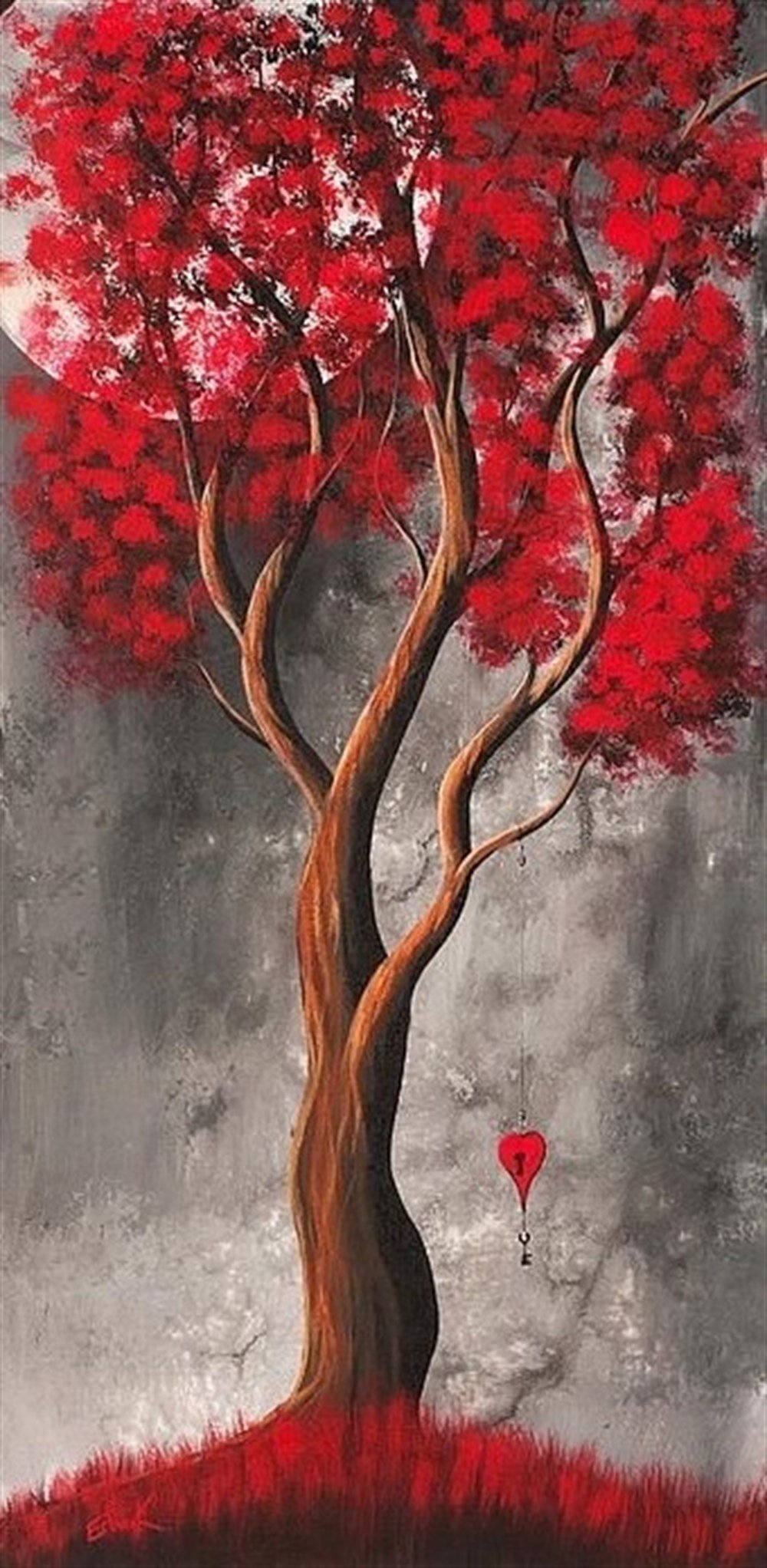 ÇİÇEK-AĞAÇMarcel Sanat Elmas Mozaik Tablo & Diamond Painting TurkeyM20174156Kırmızı Ağaç Marcel Sanat Elmas Mozaik Tablo 33x69cm
