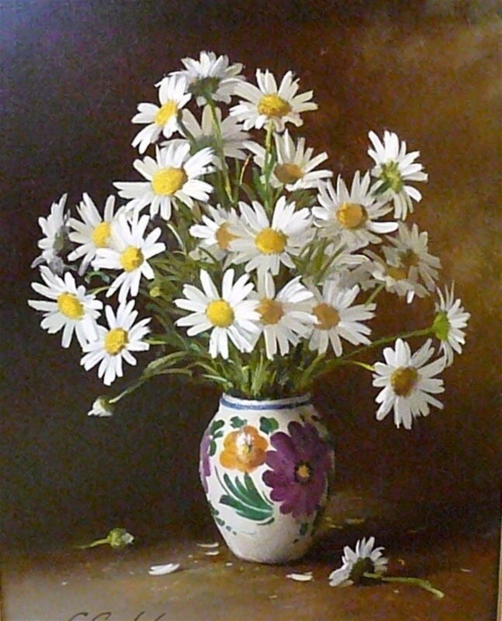ÇİÇEKMarcel Sanat Elmas Mozaik Tablo & Diamond Painting TurkeyM20173208Çiçekli Vazodaki Papatyalar Elmas Mozaik Tablo 45x55cm