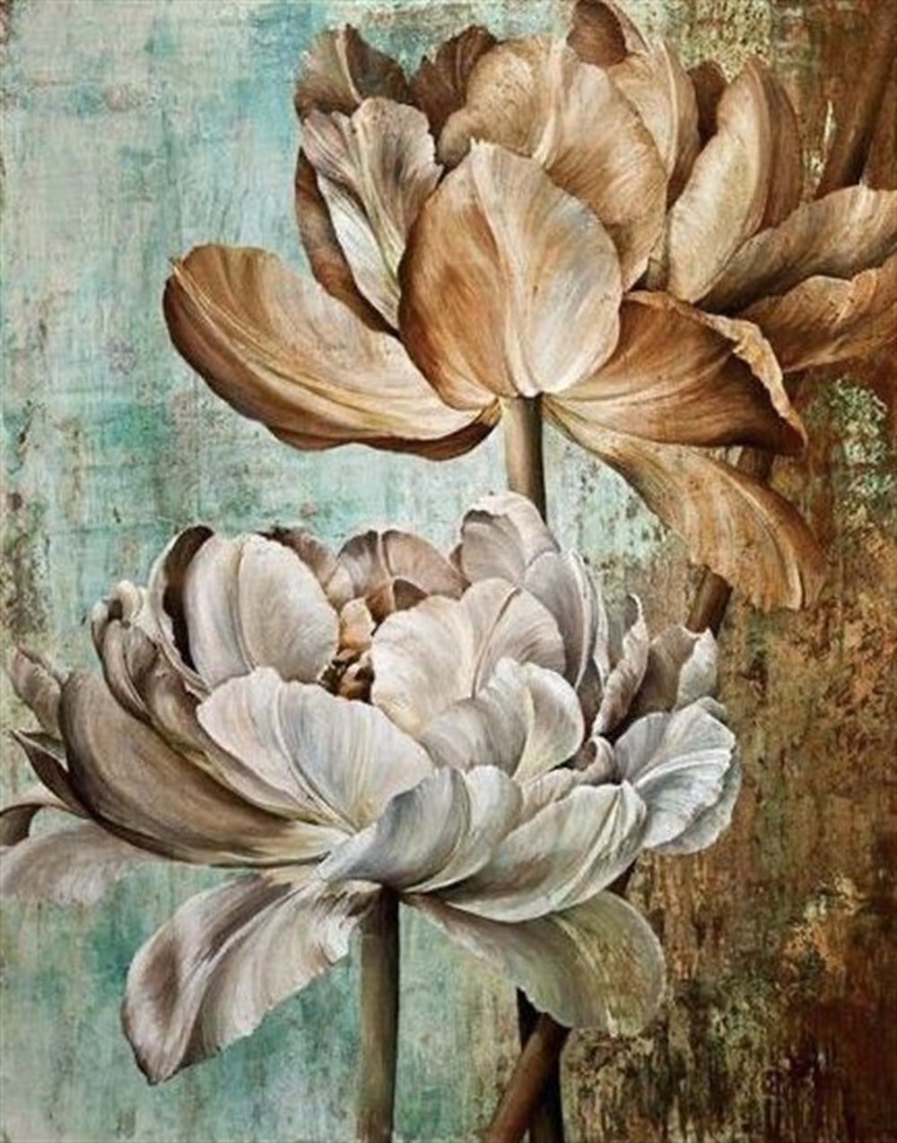 ÇİÇEKMarcel Sanat Elmas Mozaik Tablo & Diamond Painting TurkeyM20176651Kahverengi Krem Çiçek Marcel Sanat Elmas Mozaik Tablo 53X69cm