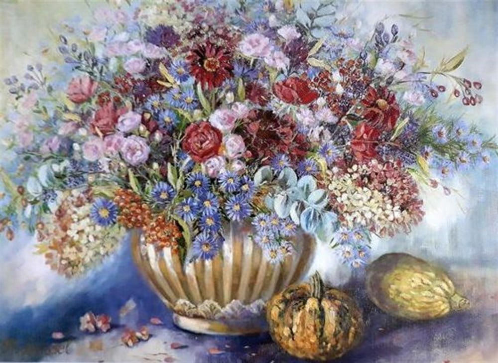 ÇİÇEKMarcel Sanat Elmas Mozaik Tablo & Diamond Painting TurkeyM20176212Güzel Çiçekler Marcel Sanat Elmas Mozaik Tablo 66x51cm