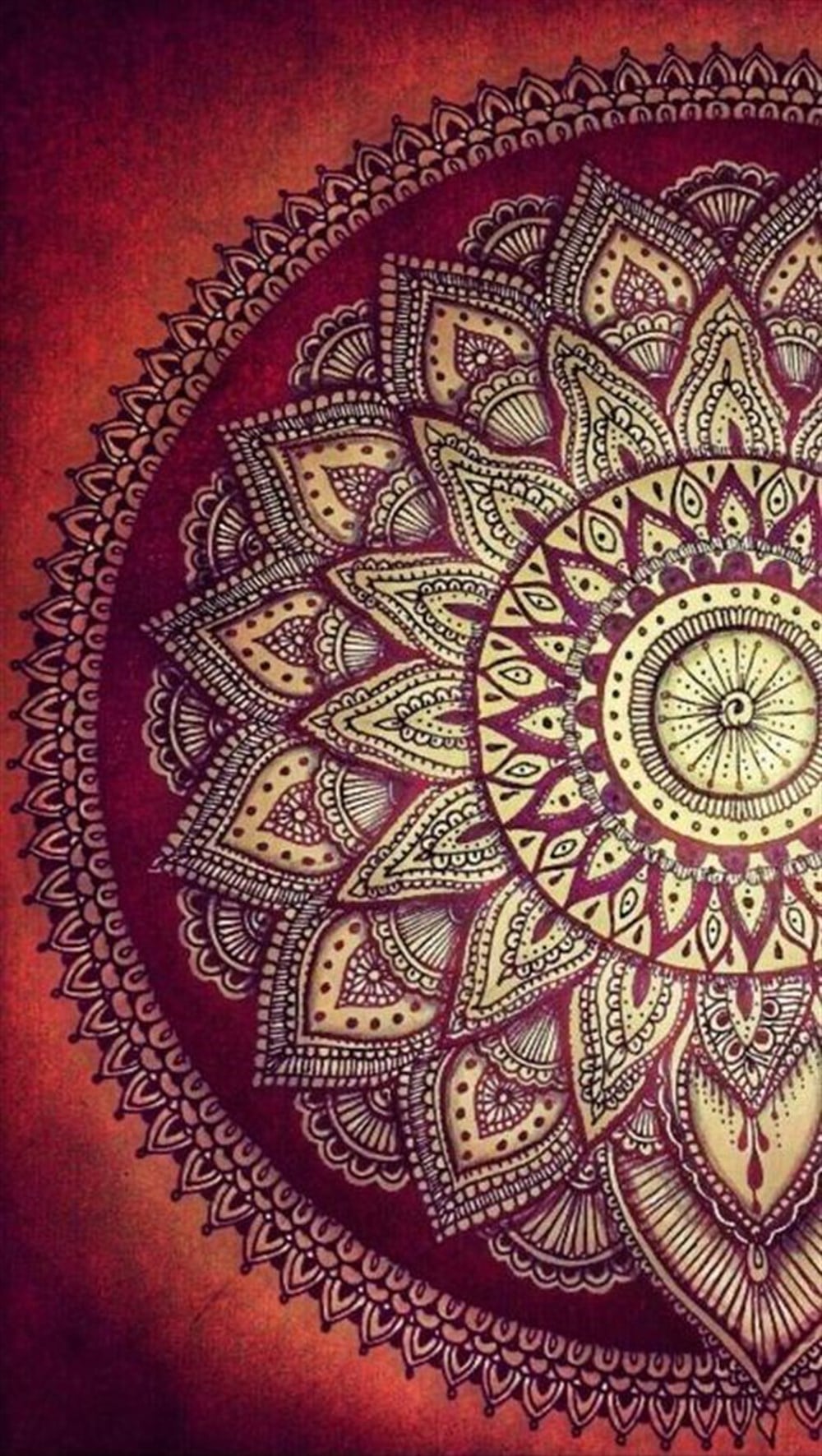 DESENMarcel Sanat Elmas Mozaik Tablo & Diamond Painting TurkeyM20176053Bordo Mandala Marcel Sanat Elmas Mozaik Tablo 58x102cm