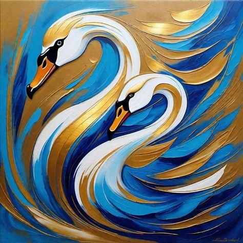 DESENMarcel Sanat Elmas Mozaik Tablo & Diamond Painting TurkeyM20176840Kuğu Desen 50x50cm-Marcel Sanat Elmas Mozaik Tablo