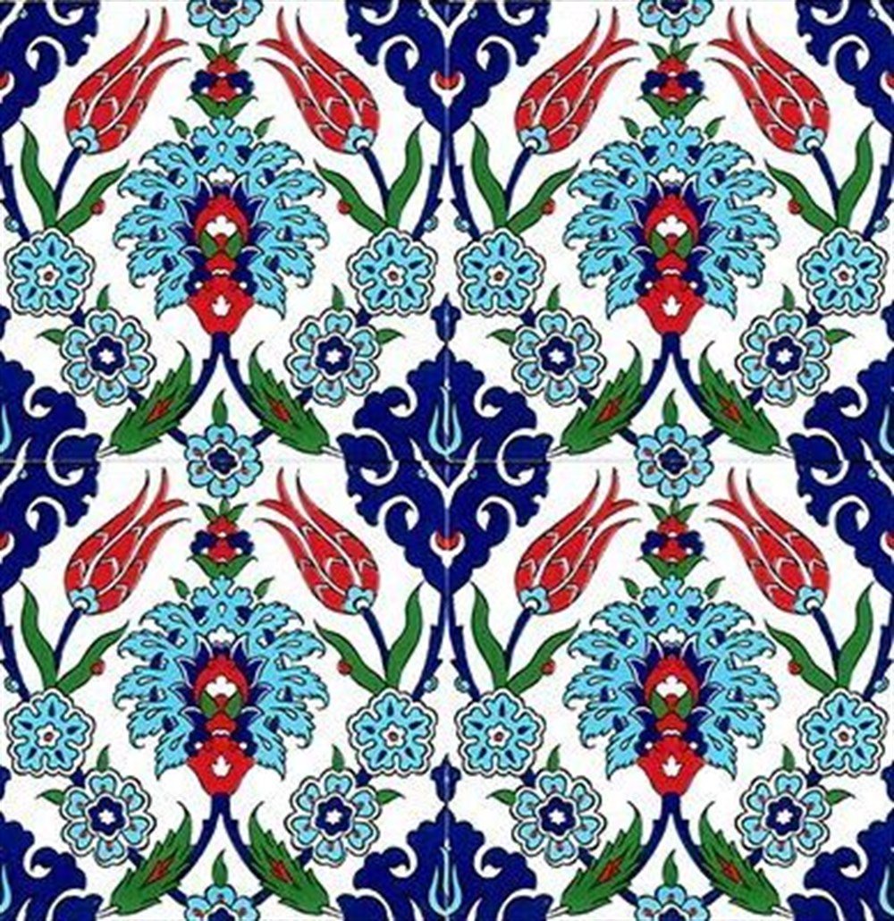 DESENMarcel Sanat Elmas Mozaik Tablo & Diamond Painting TurkeyM20176069Çini Desen Marcel Sanat Elmas Mozaik Tablo 74x74cm