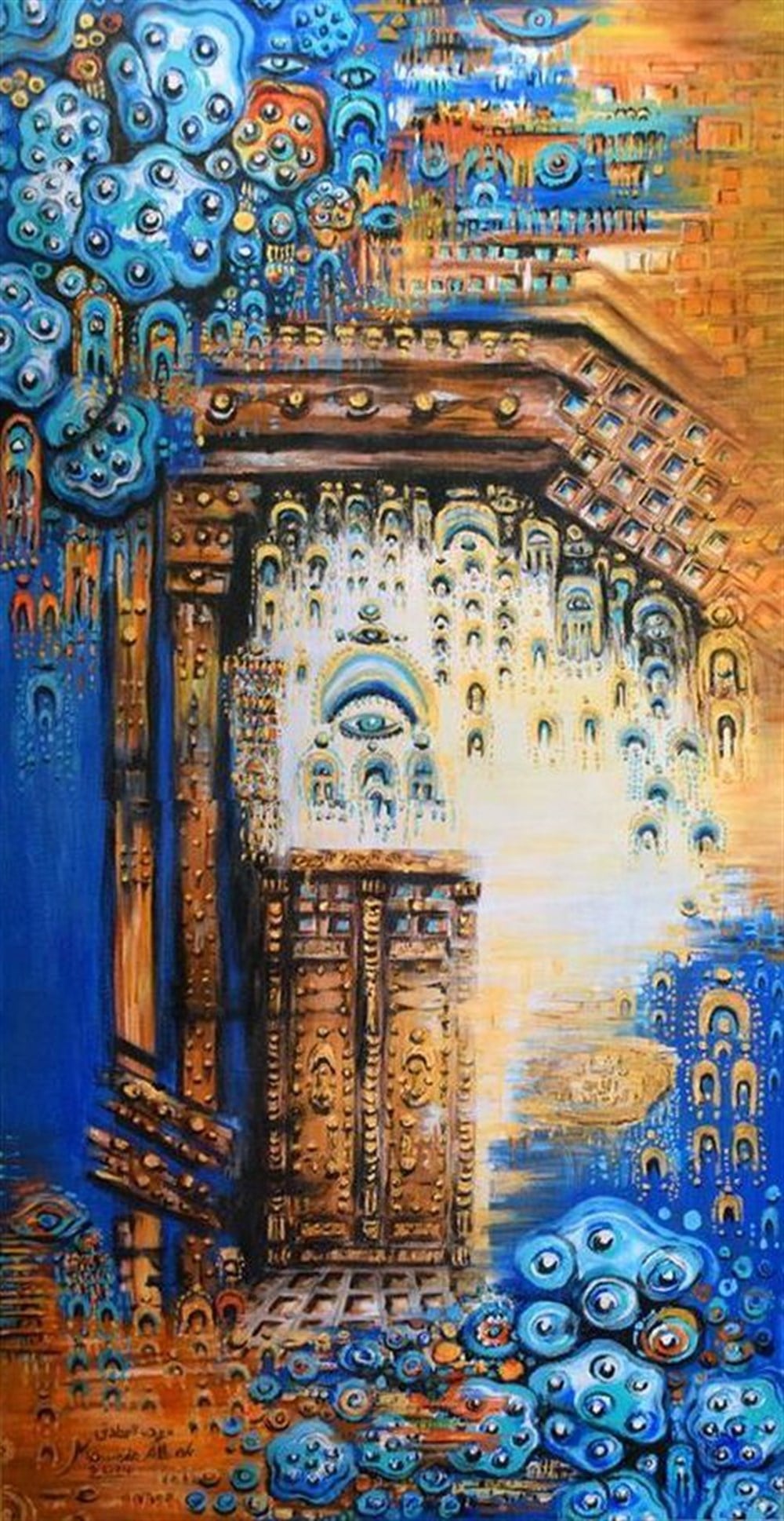 DESENMarcel Sanat Elmas Mozaik Tablo & Diamond Painting TurkeyM20176325Klasik Tonlarda Desen Marcel Sanat Elmas Mozaik Tablo 36X69cm