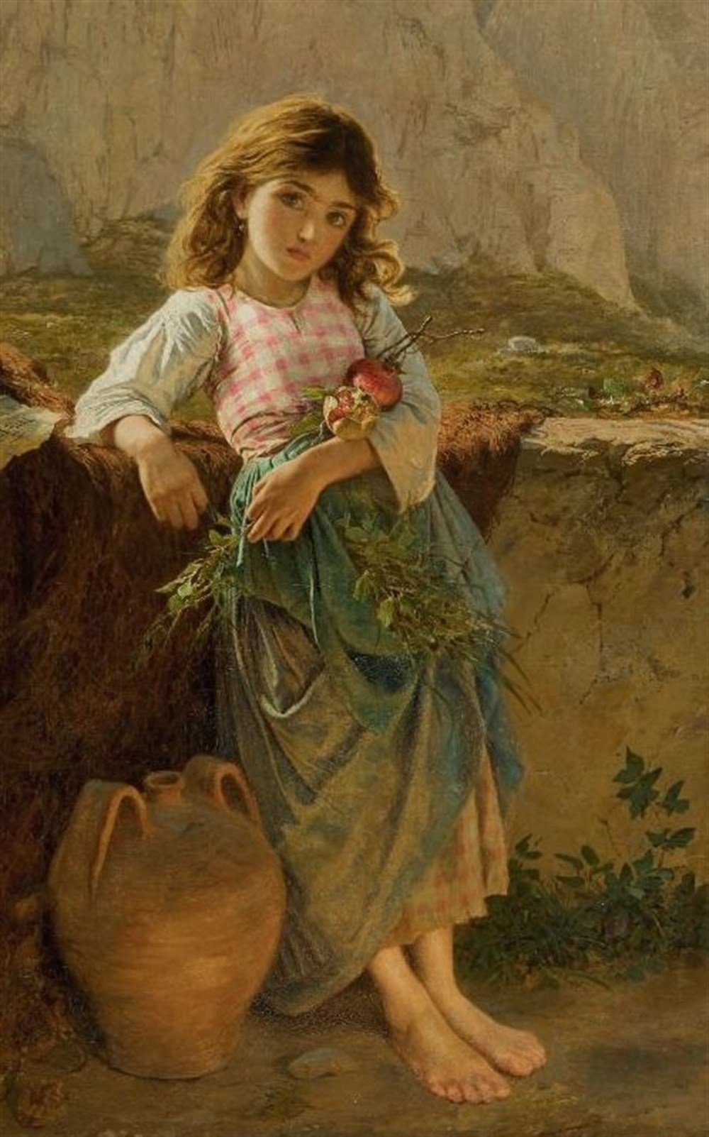 KLASİKMarcel Sanat Elmas Mozaik Tablo & Diamond Painting TurkeyM20176392Klasik Nar Tutan Çocuk Marcel Sanat Elmas Mozaik Tablo 36X56cm