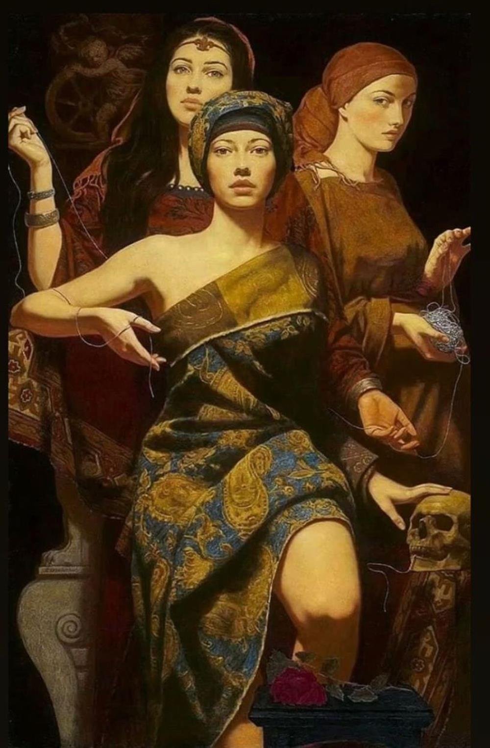 KLASİKMarcel Sanat Elmas Mozaik Tablo & Diamond Painting TurkeyM20176889Clotho,Lachesis,Atropos Marcel Sanat Elmas MozaİK Tablo 43x66cm