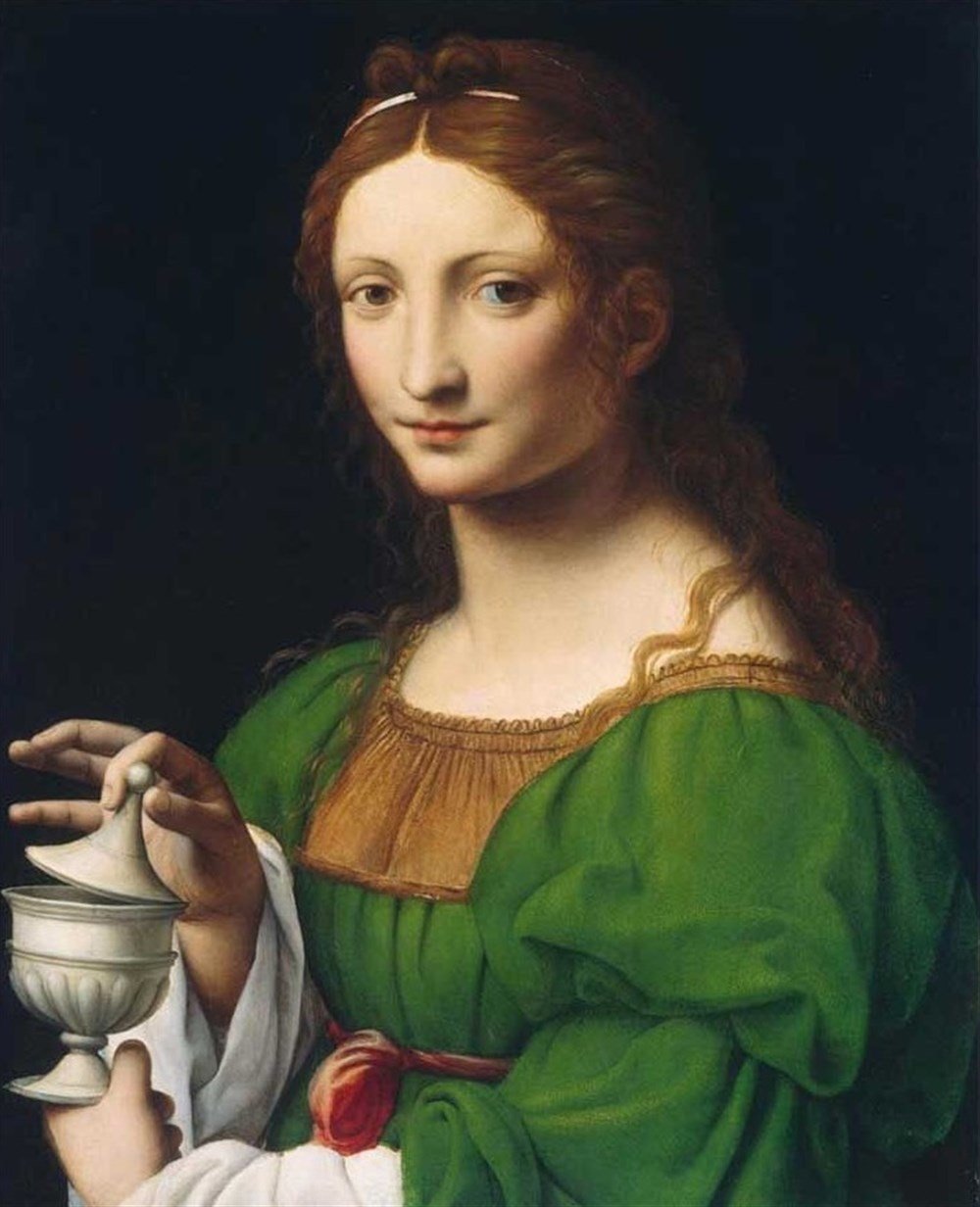 Leonardo Da Vinci Genç Kadın Elmas Mozaik Tablo 48x58cm