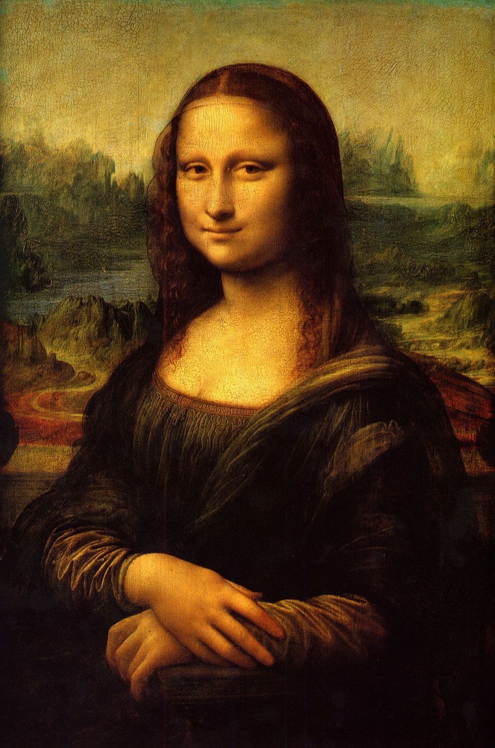 Leonardo Da Vinci Monalisa (1503-1517) Elmas Mozaik Tablo 43x66cm