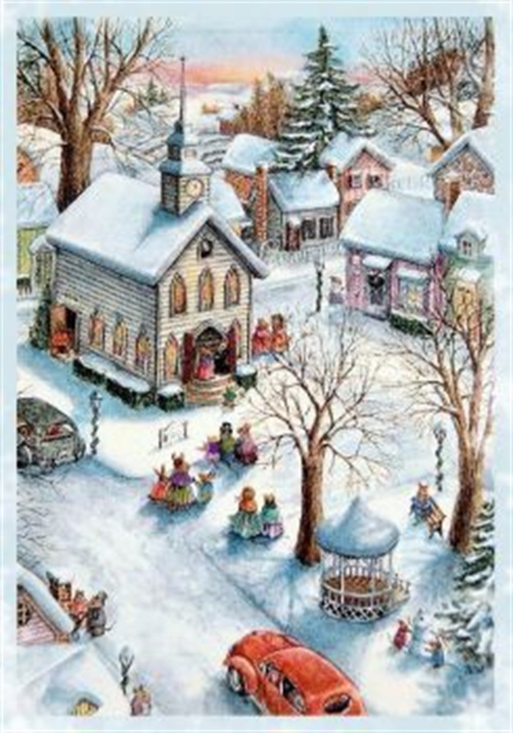 MANZARAMarcel Sanat Elmas Mozaik Tablo & Diamond Painting TurkeyM20173776Karlı Şirin Kasaba Marcel Sanat Elmas Mozaik Tablo 46x66cm