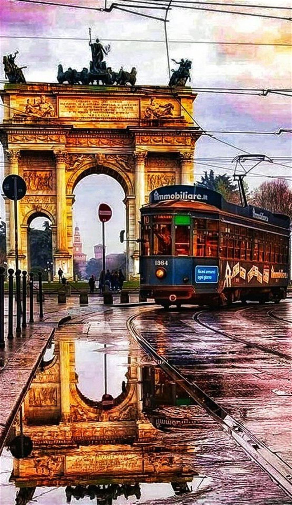 MANZARAMarcel Sanat Elmas Mozaik Tablo & Diamond Painting TurkeyM20176194Milano Barış Kapısı Marcel Sanat Elmas Mozaik Tablo 46X81cm