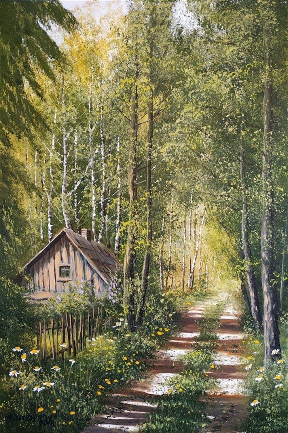 MANZARAMarcel Sanat Elmas Mozaik Tablo & Diamond Painting TurkeyM20173346Orman Yolu Marcel Sanat Elmas Mozaik Tablo 43x64 cm