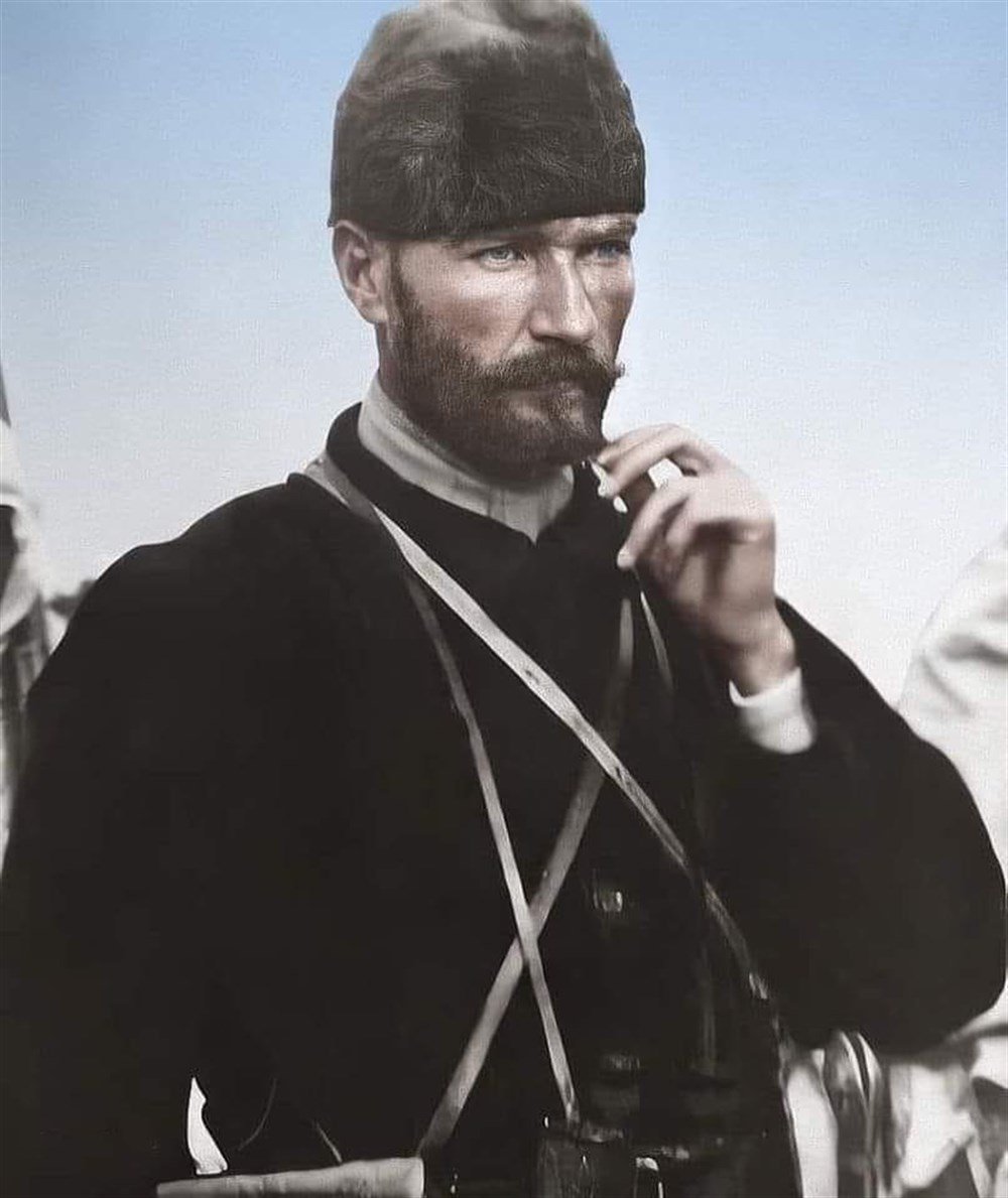 Marcel Sanat Atatürk Serisi Boncuk Goblen Yapıştırma-Elmas Mozaik Tablo 46x53cm