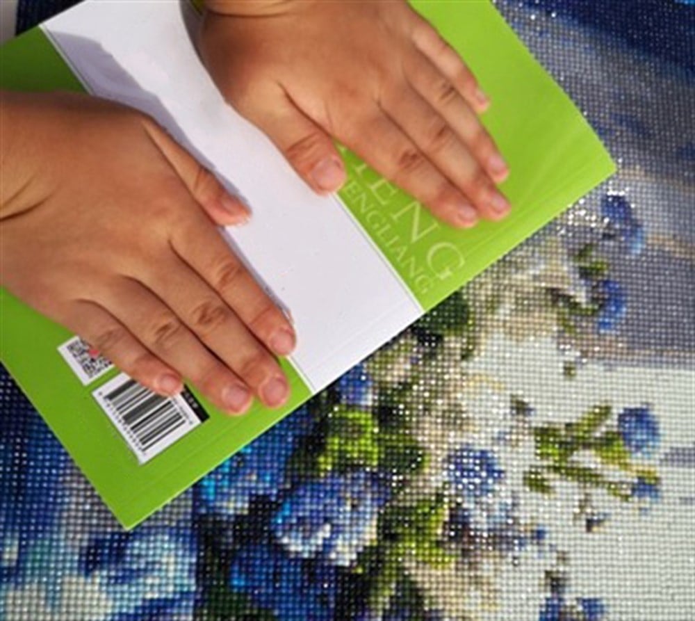 Marcel Sanat Beyaz At Elmas Mozaik Tablo 41x58cm