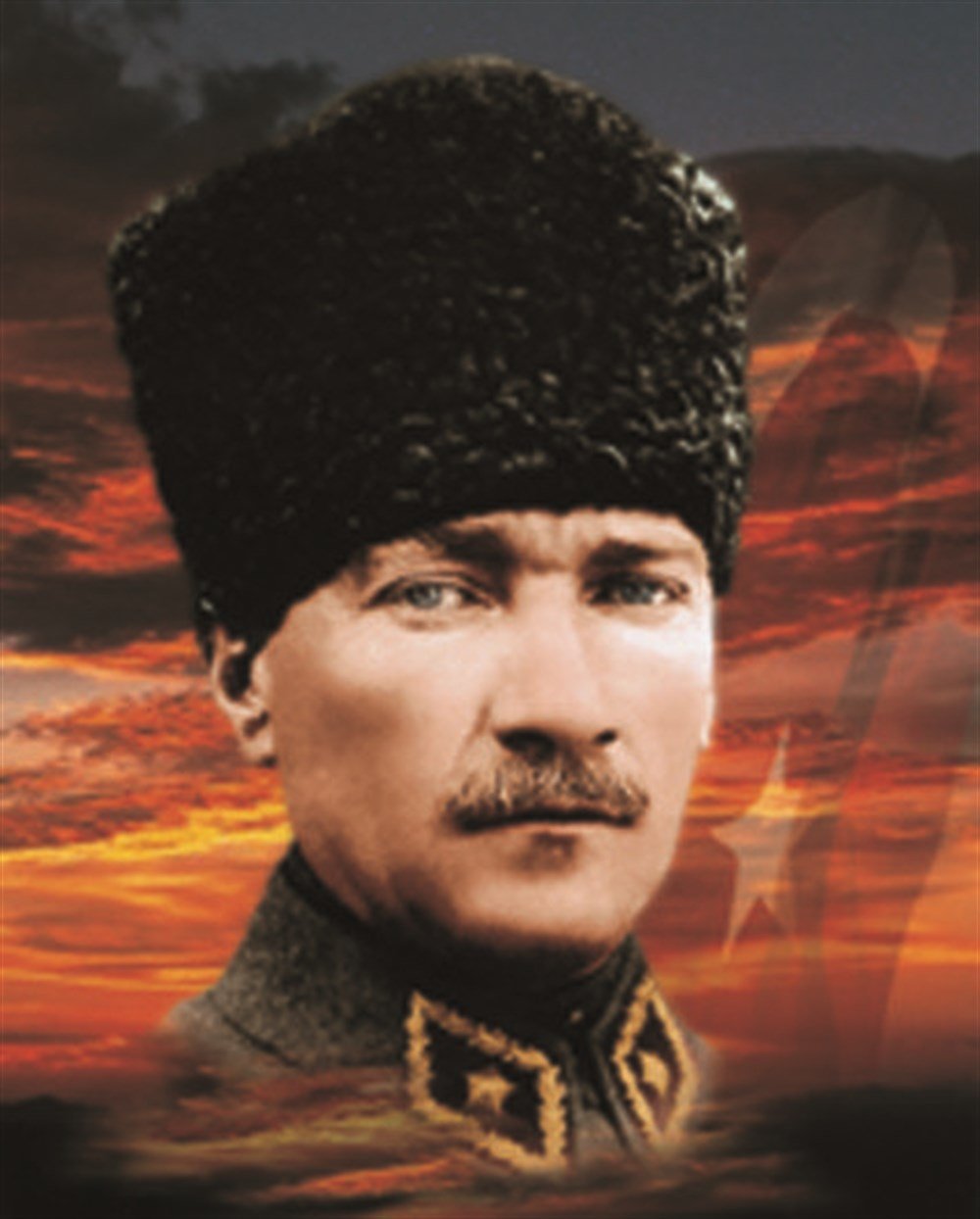Marcel Sanat Elmas Mozaik Puzzle Tablo Atatürk 40X50 cm