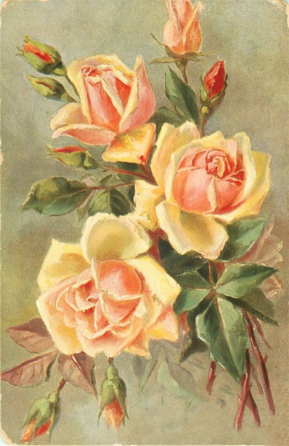 Marcel Sanat Güzel Güller Elmas Mozaik Tablo 38x61cm