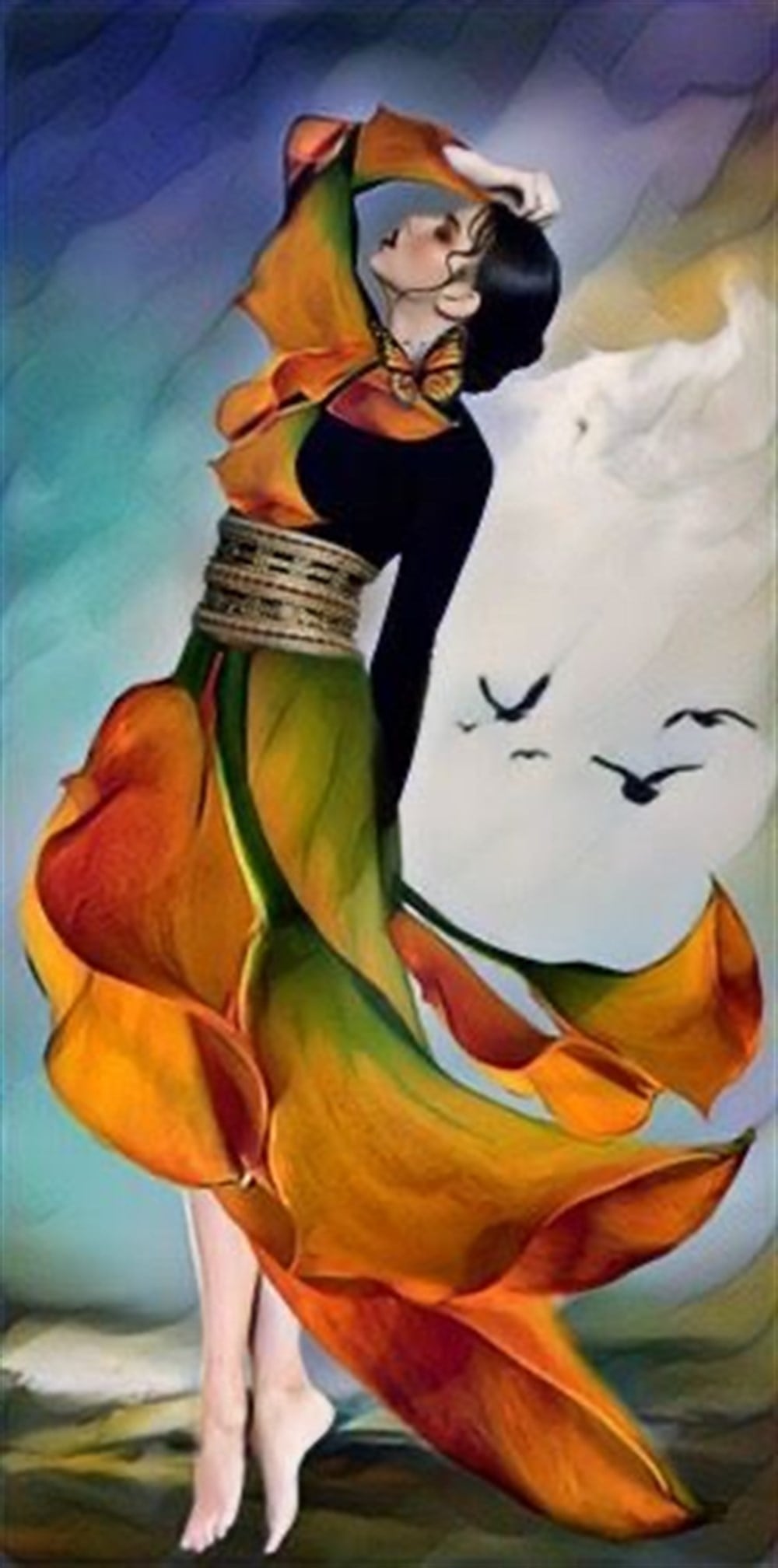 Marcel Sanat İspanyol Serisi Elmas Mozaik Tablo 30x60cm