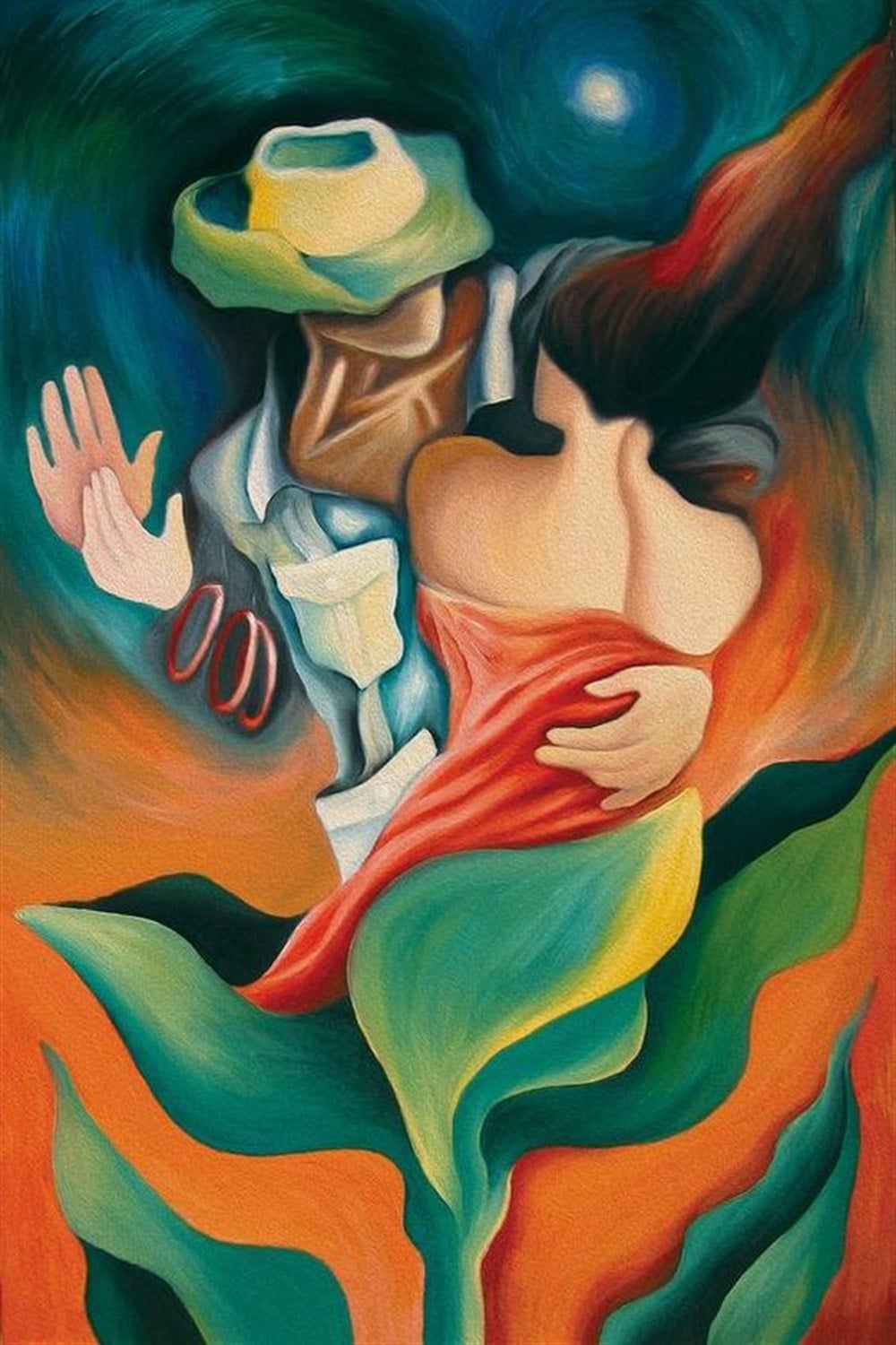 MODERNMarcel Sanat Elmas Mozaik Tablo & Diamond Painting TurkeyM20173466Dans Eden Çift Marcel Sanat Elmas Mozaik Tablo 36x53cm