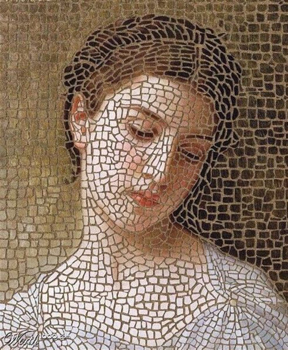 MODERNMarcel Sanat Elmas Mozaik Tablo & Diamond Painting TurkeyM20176541Mozaik Kadın Marcel Sanat Elmas Mozaik Tablo 58X71cm
