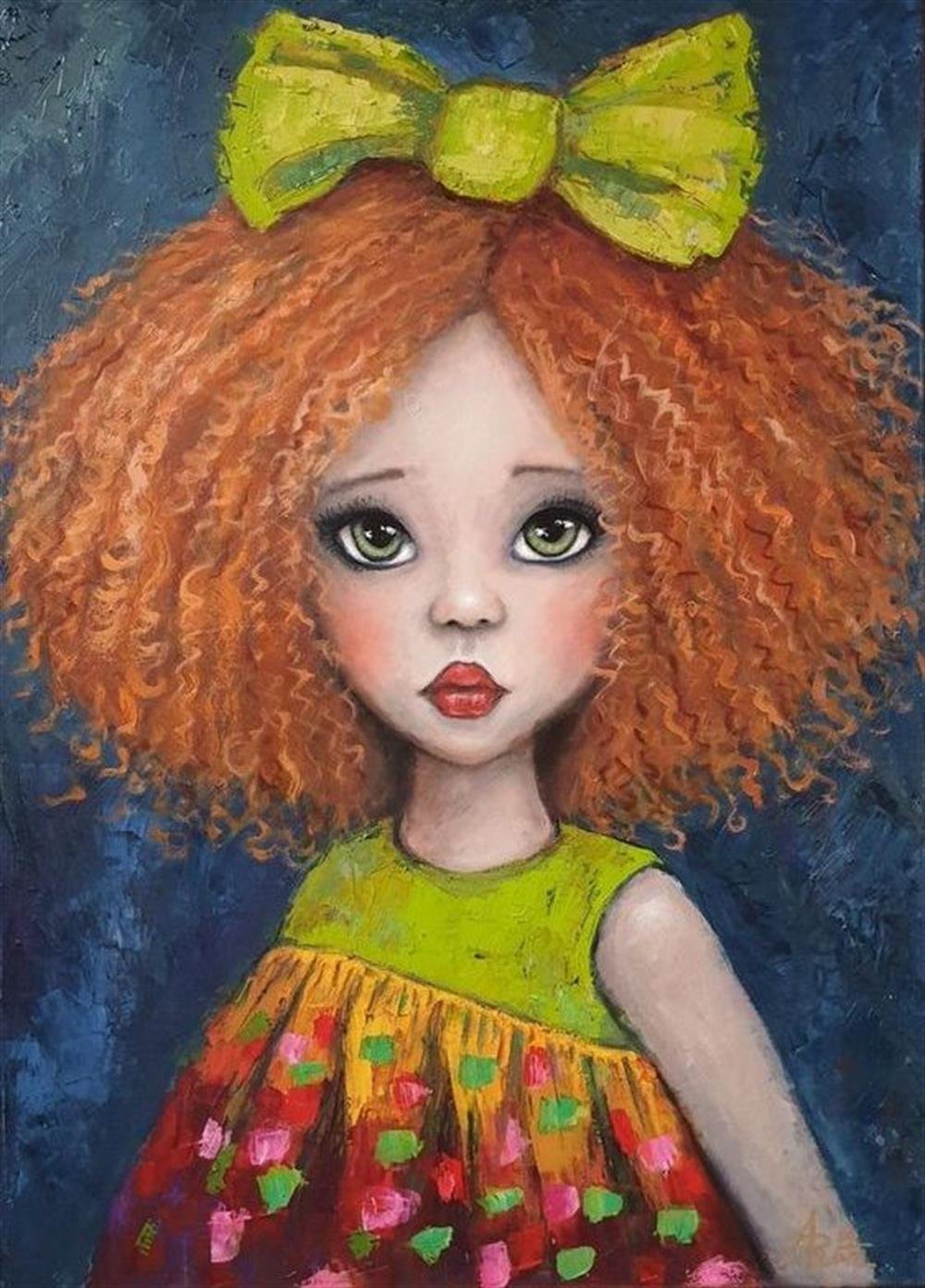 MODERNMarcel Sanat Elmas Mozaik Tablo & Diamond Painting TurkeyM20176692Kızıl Saçlı Kız 36x51cm-Marcel Sanat Elmas Mozaik Tablo  