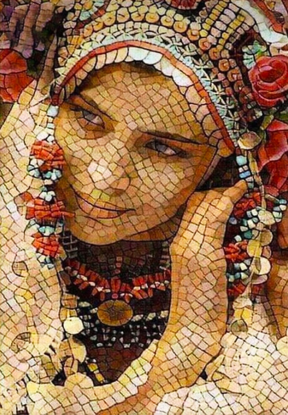 MODERNMarcel Sanat Elmas Mozaik Tablo & Diamond Painting TurkeyM20173425Mozaikten Elmas Mozaiğe Dönüşen Kadın Marcel Sanat Elmas Mozaik Tablo 43x61cm