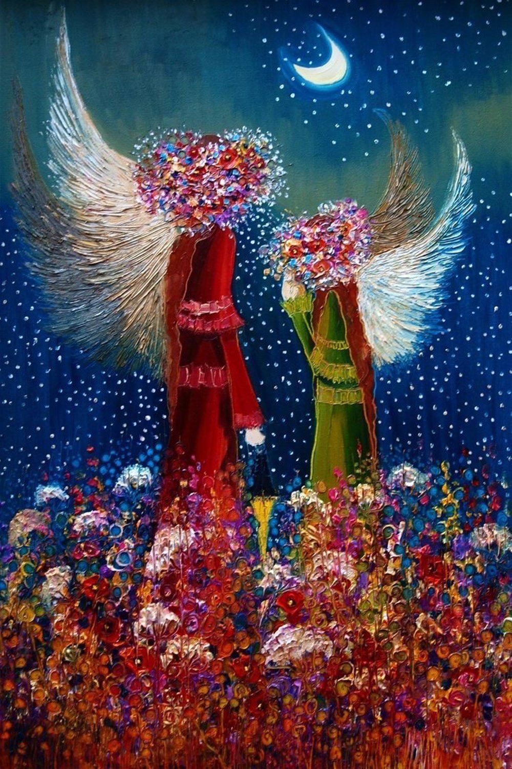 ÖZELMarcel Sanat Elmas Mozaik Tablo & Diamond Painting TurkeyM20173168Gökyüzü ve Melekler Elmas Mozaik Tablo 41x61cm