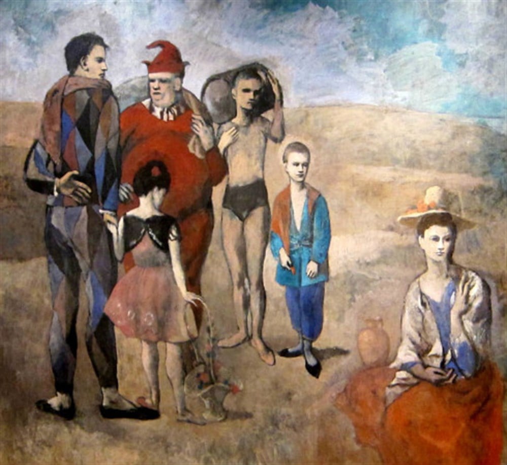 Picasso Soytarılar Ailesi 1905 Elmas Mozaik Tablo 61x56cm