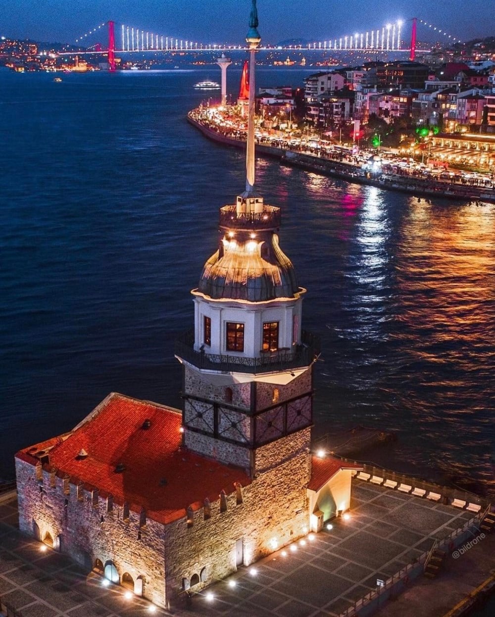 ŞEHİRMarcel Sanat Elmas Mozaik Tablo & Diamond Painting TurkeyM20173482Gece Kız Kulesi Marcel Sanat Elmas Mozaik Tablo 53x66cm