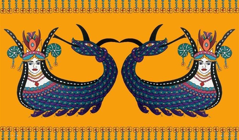 ÜNLÜMarcel Sanat Elmas Mozaik Tablo & Diamond Painting TurkeyM20173644İkiz Şahmeran Marcel Sanat Elmas Mozaik Tablo 97x58cm