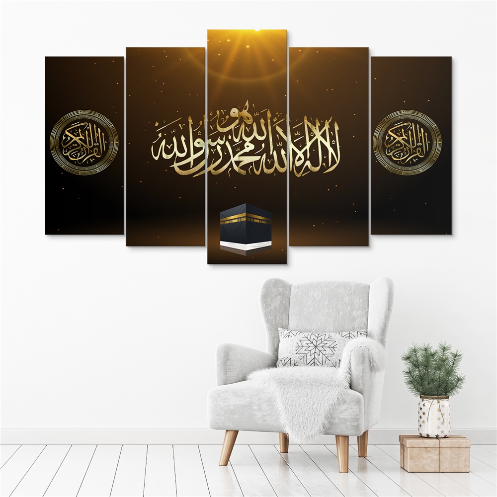 Kreatif 5 Parça Dikdörtgen Tablo