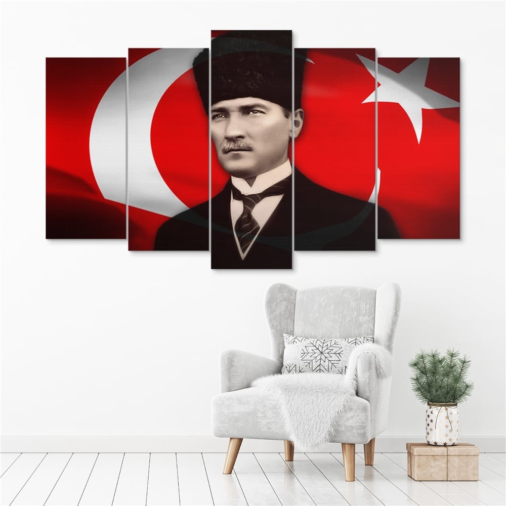 Kreatif 5 Parça Dikdörtgen Tablo