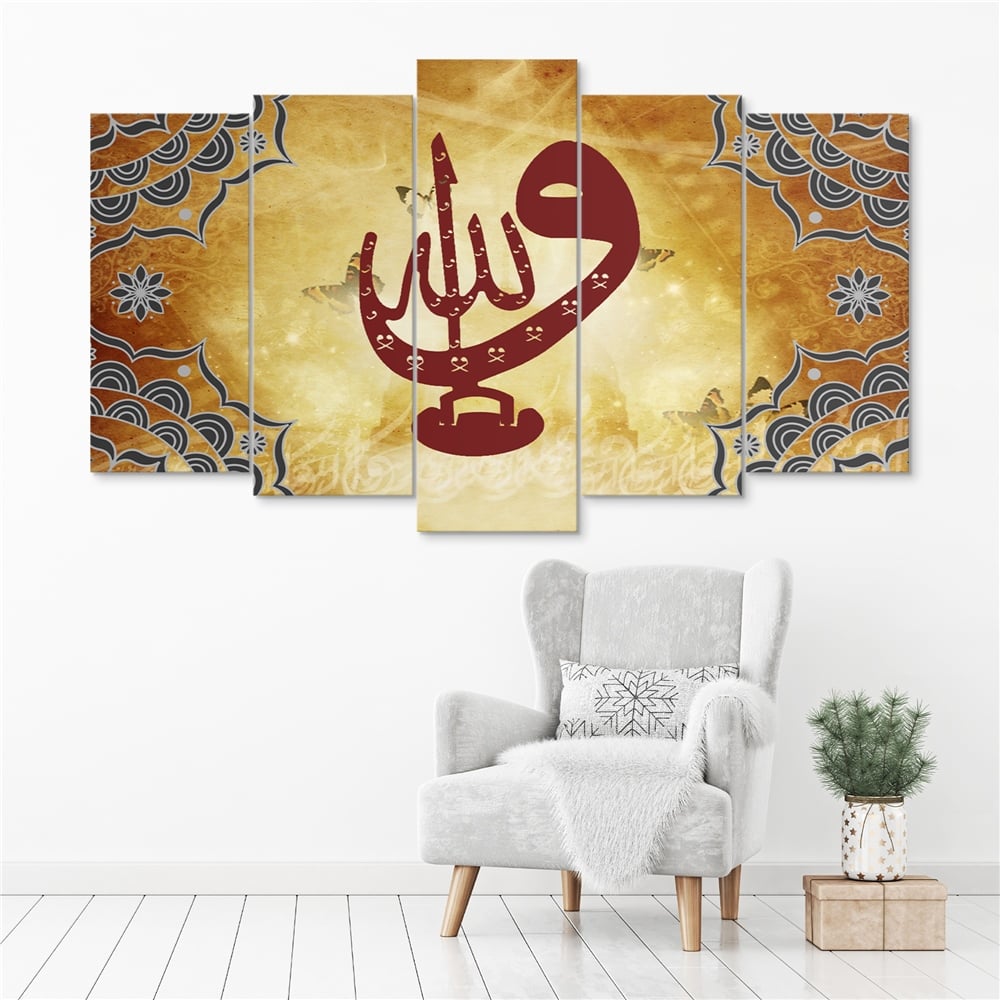 Kreatif 5 Parça Dikdörtgen Tablo
