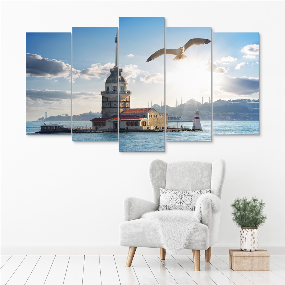 Kreatif 5 Parça Dikdörtgen Tablo