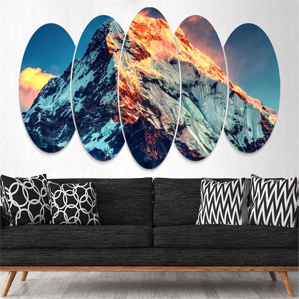 Kreatif 5 Parça Oval Tablo