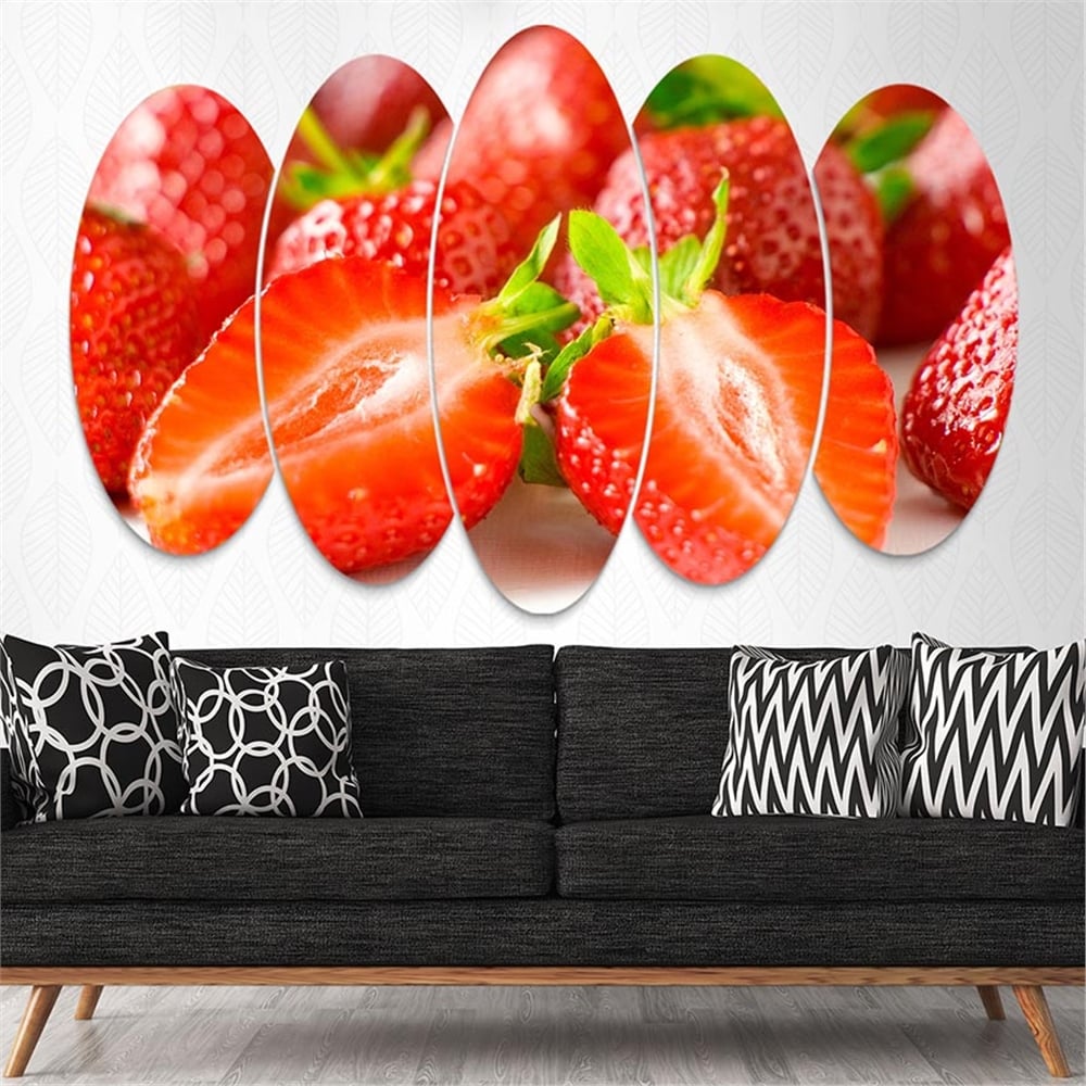 Kreatif 5 Parça Oval Tablo