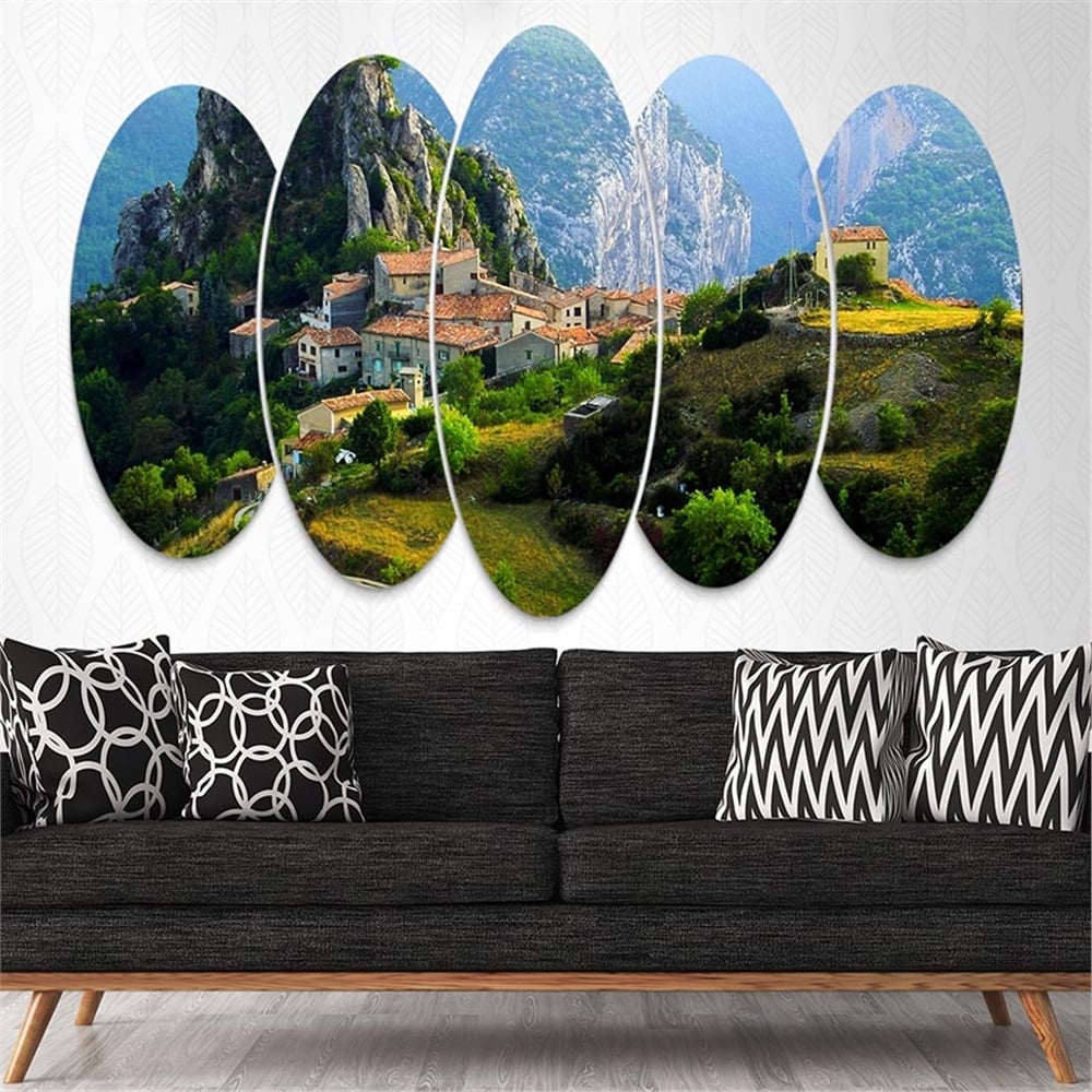 Kreatif 5 Parça Oval Tablo
