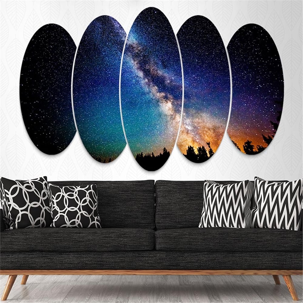 Kreatif 5 Parça Oval Tablo