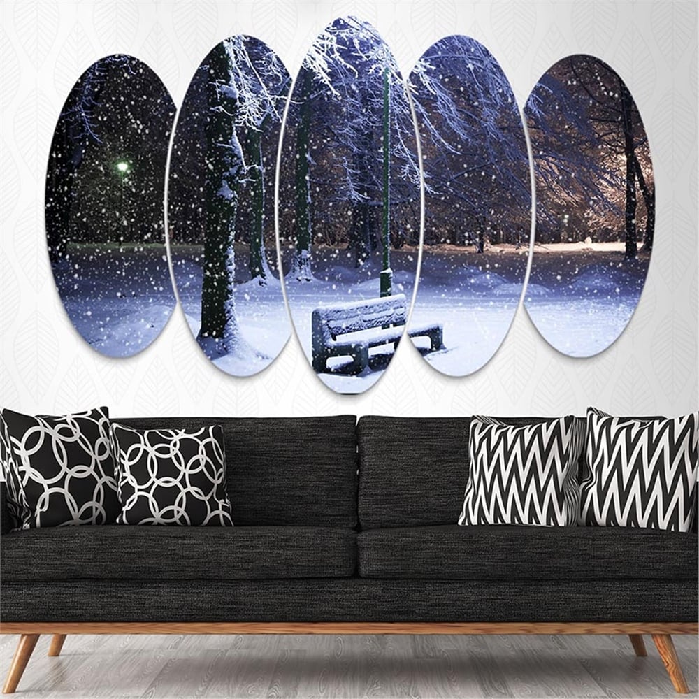 Kreatif 5 Parça Oval Tablo