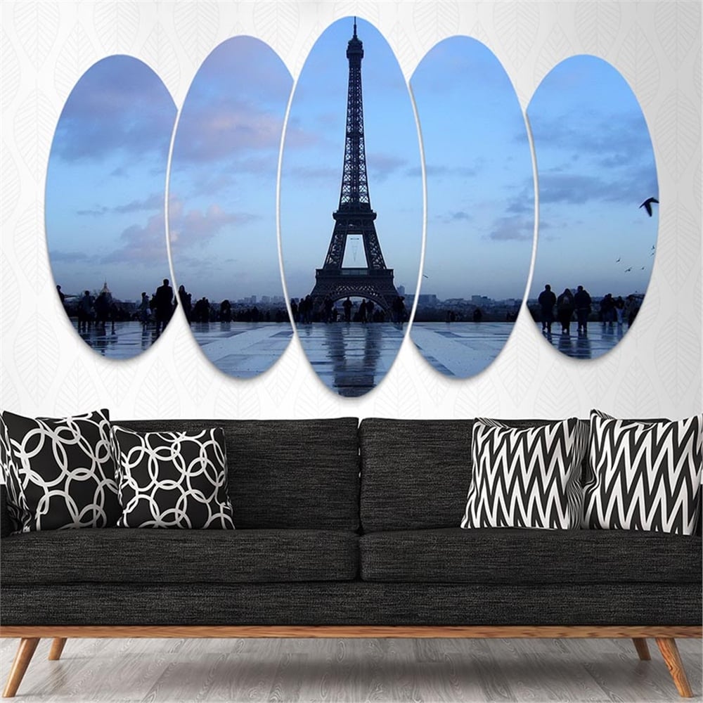 Kreatif 5 Parça Oval Tablo