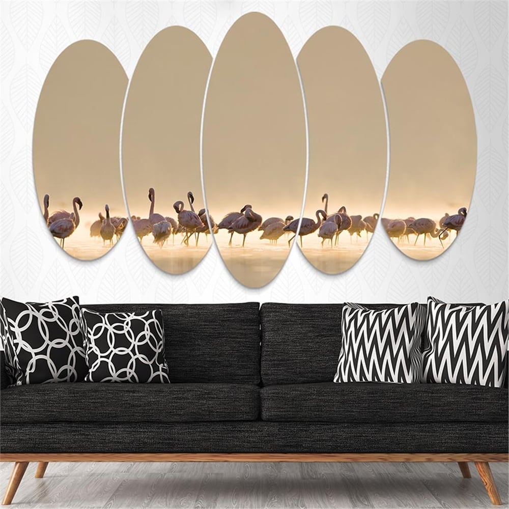 Kreatif 5 Parça Oval Tablo
