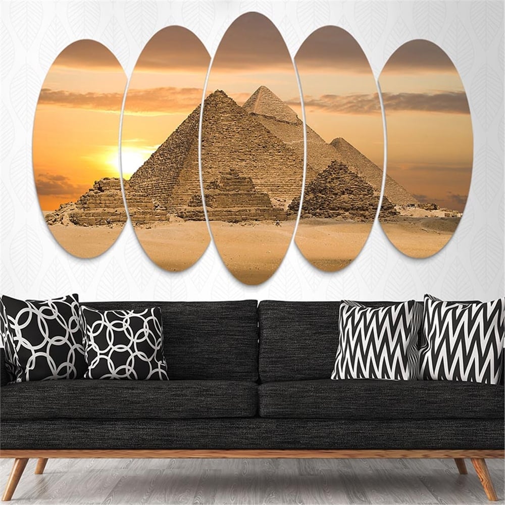 Kreatif 5 Parça Oval Tablo