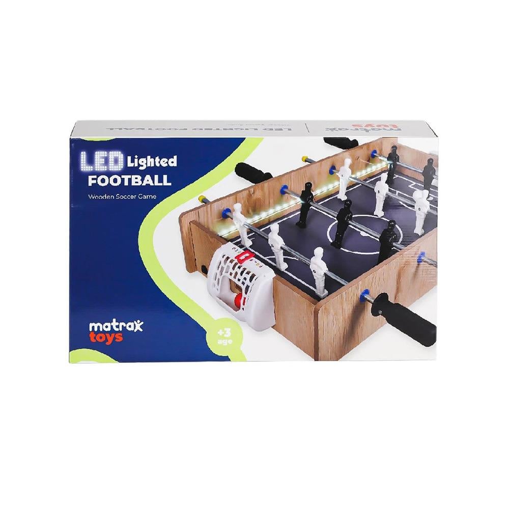 AKÇİÇEK AHŞAP LEDLİ MASA MAÇI OYUNU