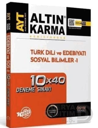 ALTIN KARMA /   AYT EDEBİYAT VE SOS 1 - 10X40 DENEME SINAVI (TÜRK DİLİ VE..)