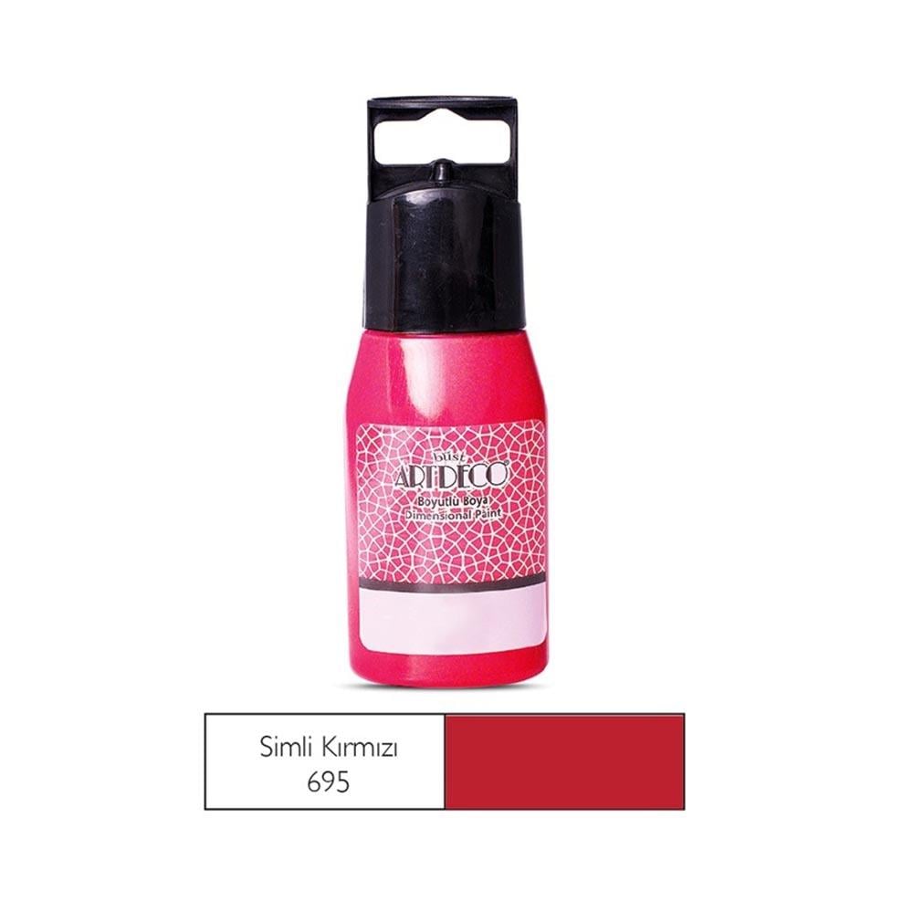 ARTDECO 041B-695 SİMLİ BONCUK 30ML KIRMIZI
