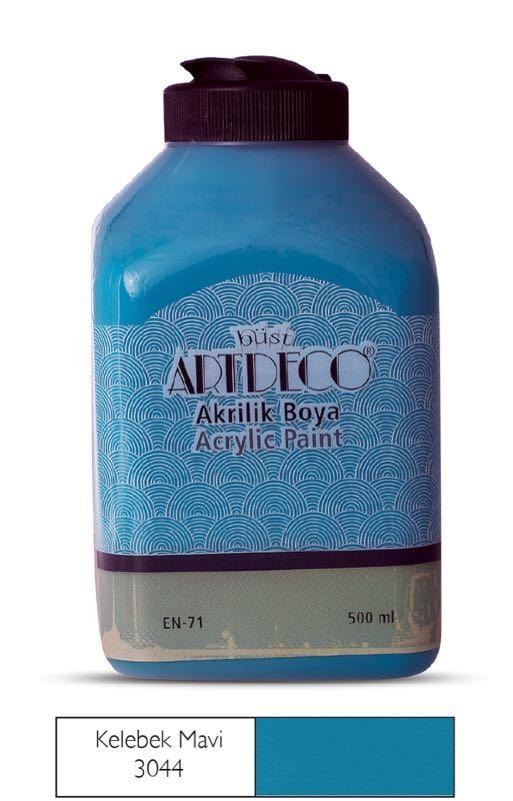 ARTDECO 070L-3044 AKRİLİK BOYA 500ML KELEBEK MAVİ