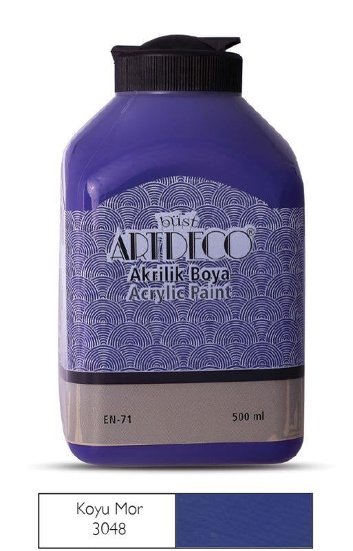 ARTDECO 070L-3048 AKRİLİK BOYA 500ML K.MOR