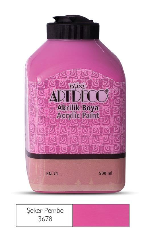 ARTDECO 070L-3678 AKRİLİK BOYA 500ML ŞEKER PEMBE