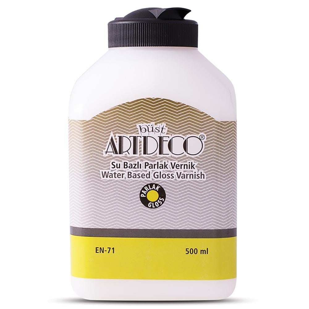 ARTDECO 073-L-001 SU BAZLI PARLAK VERNİK 500ML